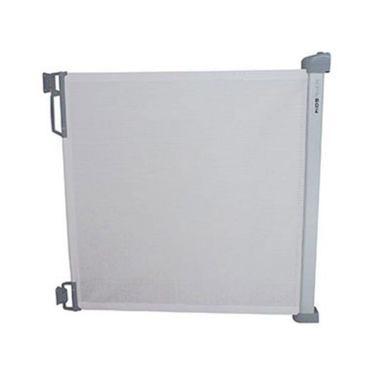 Barrera de Puerta Retractil Blanco y Titanio de Olmitos