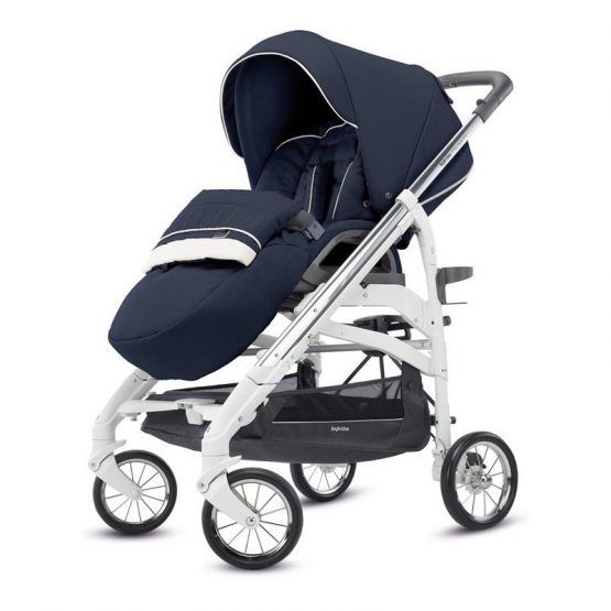 Cochecito Inglesina Trio Quattro Trilogy Plus Chasis Blanco y Cromado