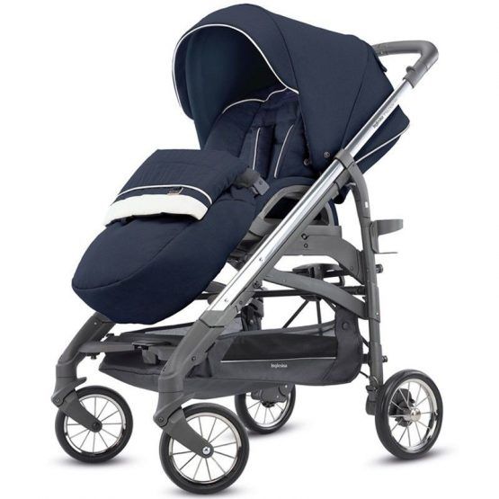 Cochecito Inglesina Trio Quattro Trilogy Plus Chasis Blanco y Cromado