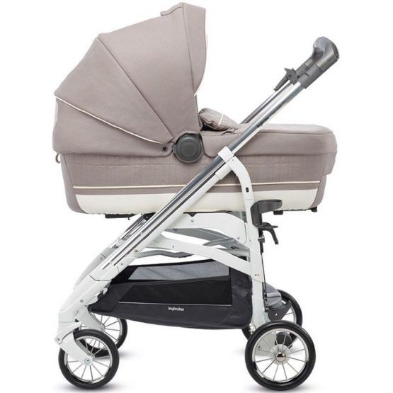 Cochecito Inglesina Trio Quattro Trilogy Plus Chasis Blanco y Cromado