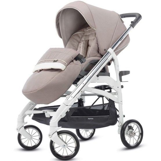 Cochecito Inglesina Trio Quattro Trilogy Plus Chasis Blanco y Cromado