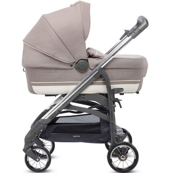 Cochecito Inglesina Trio Quattro Trilogy Plus Chasis Blanco y Cromado