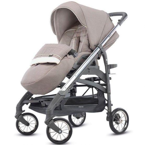 Cochecito Inglesina Trio Quattro Trilogy Plus Chasis Blanco y Cromado