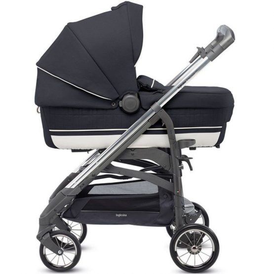 Cochecito Inglesina Trio Quattro Trilogy Plus Chasis Blanco y Cromado