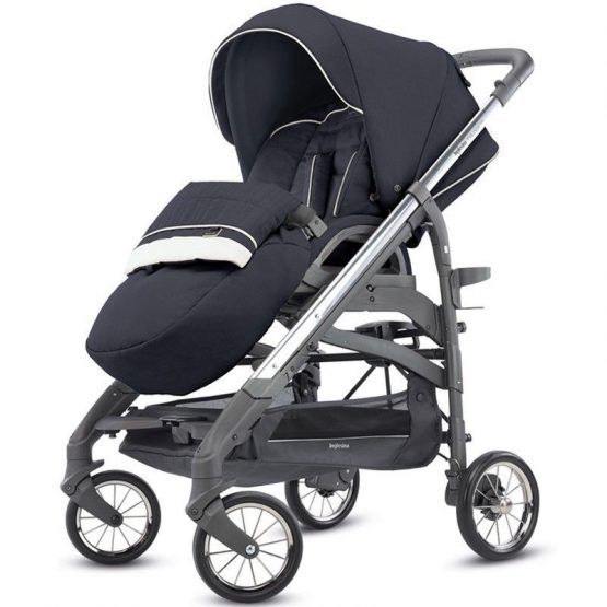 Cochecito Inglesina Trio Quattro Trilogy Plus Chasis Blanco y Cromado