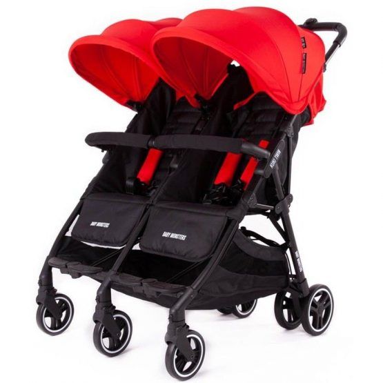 Silla De Paseo Gemelar Baby Monster Kuki Twin Con Pack Color