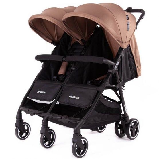 Silla De Paseo Gemelar Baby Monster Kuki Twin Con Pack Color