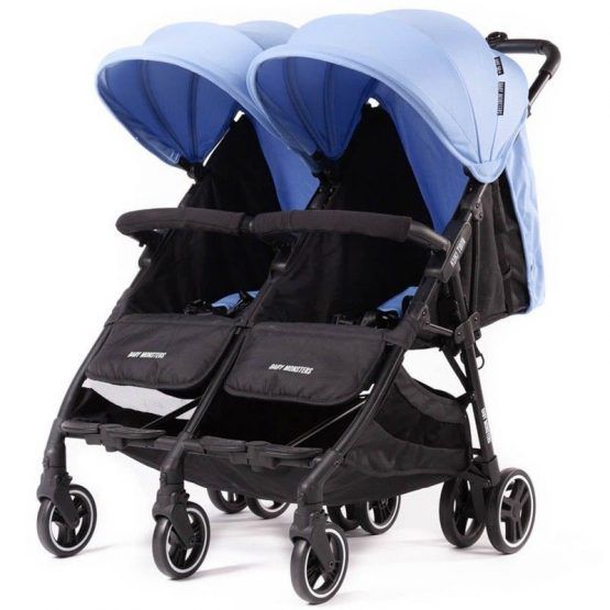 Silla De Paseo Gemelar Baby Monster Kuki Twin Con Pack Color