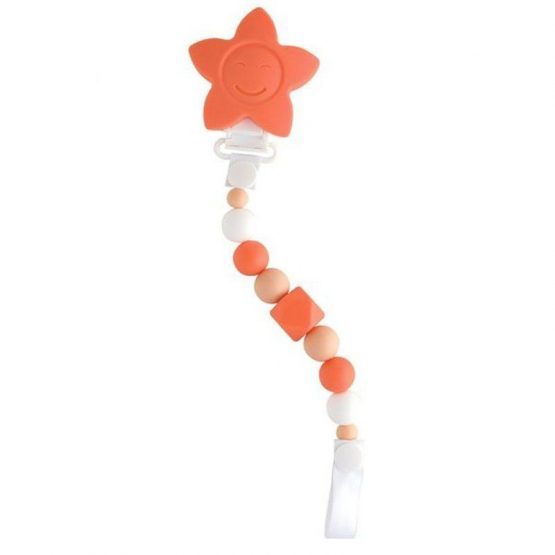 Cadena Portachupete Silicona Saro Estrellita