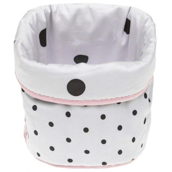 Cesta Saco Redonda Cambrass Be Dots Rosa