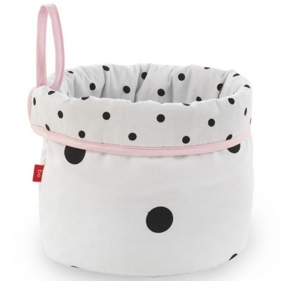 Cesta Saco Redonda Be Dots Rosa de Cambrass