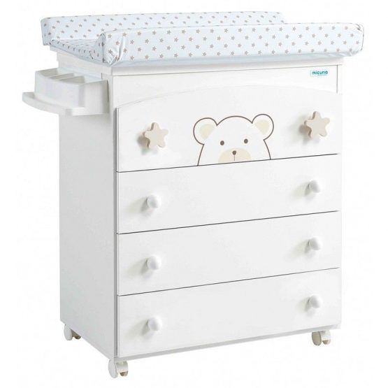 Bañera Mueble B970 Bubu Blanco Estrellas Beige de Micuna