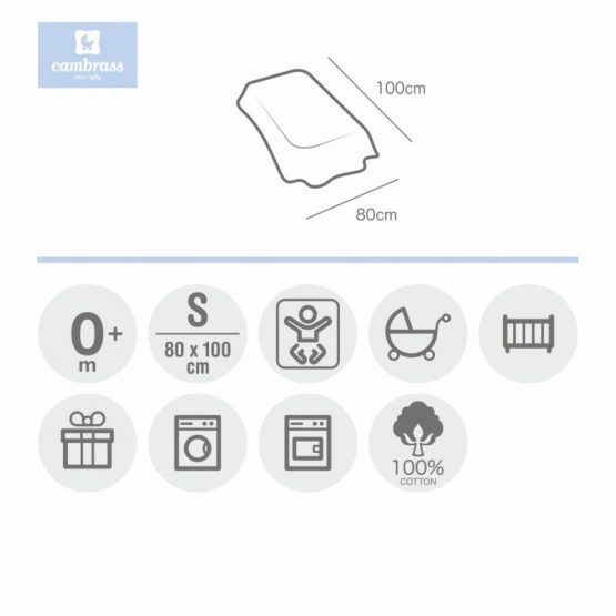 Manta Algodon Bebe Cambrass 80x100