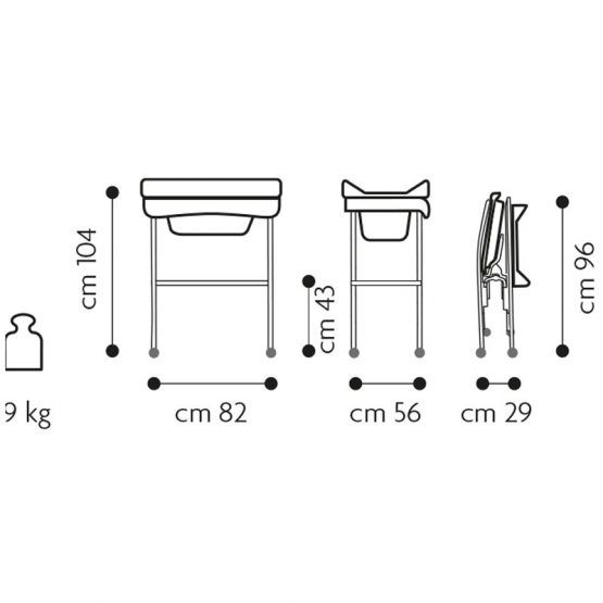 Bañera Bebe Brevi Pratico