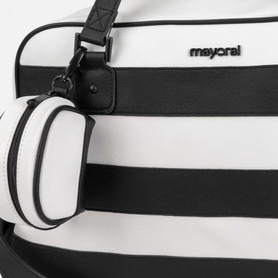 Bolso Canastilla Mayoral Rayas Con Portachupete