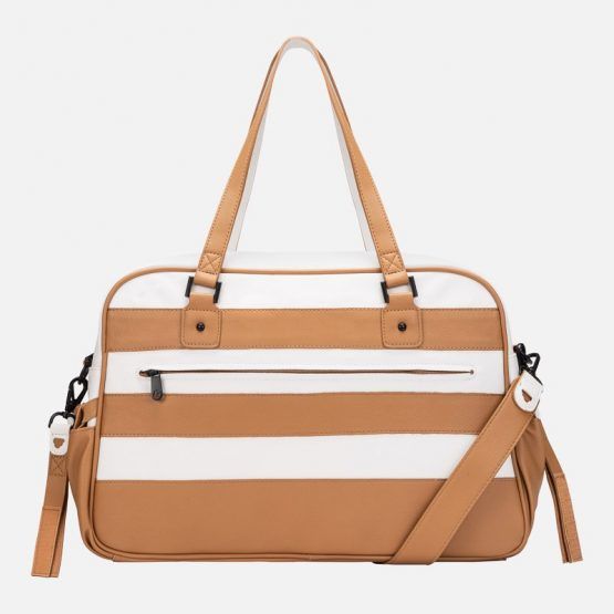 Bolso Canastilla Mayoral Rayas Con Portachupete