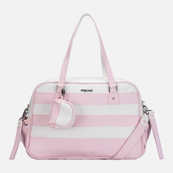 Bolso Canastilla Mayoral Rayas Con Portachupete