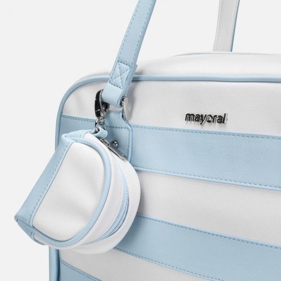 Bolso Canastilla Mayoral Rayas Con Portachupete